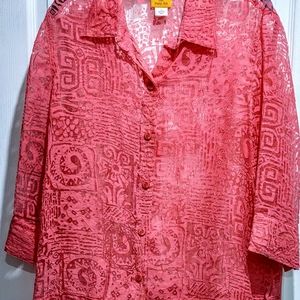 Pink Ruby Red Blouse